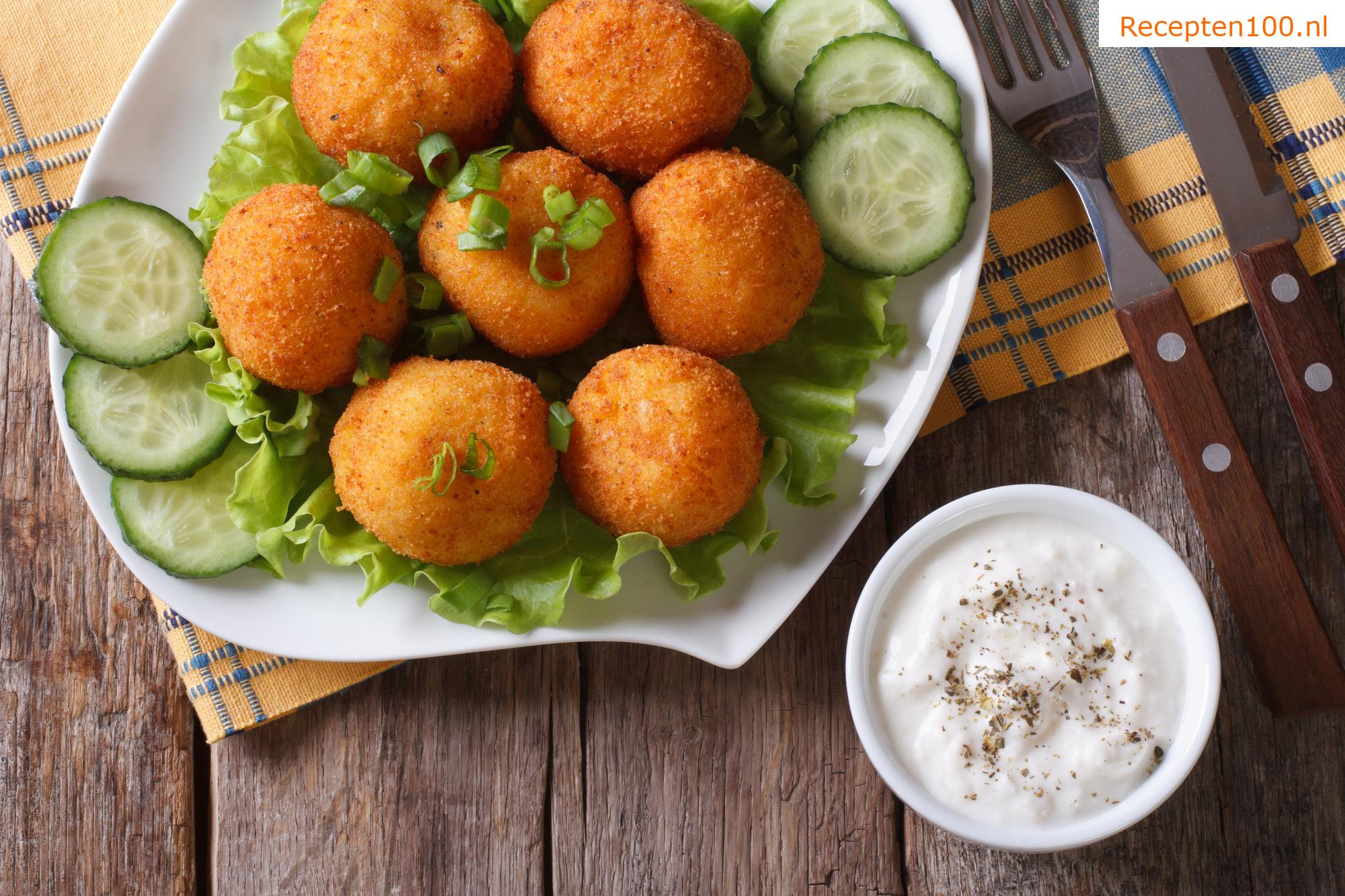 Aardappelcroquettes met kaas