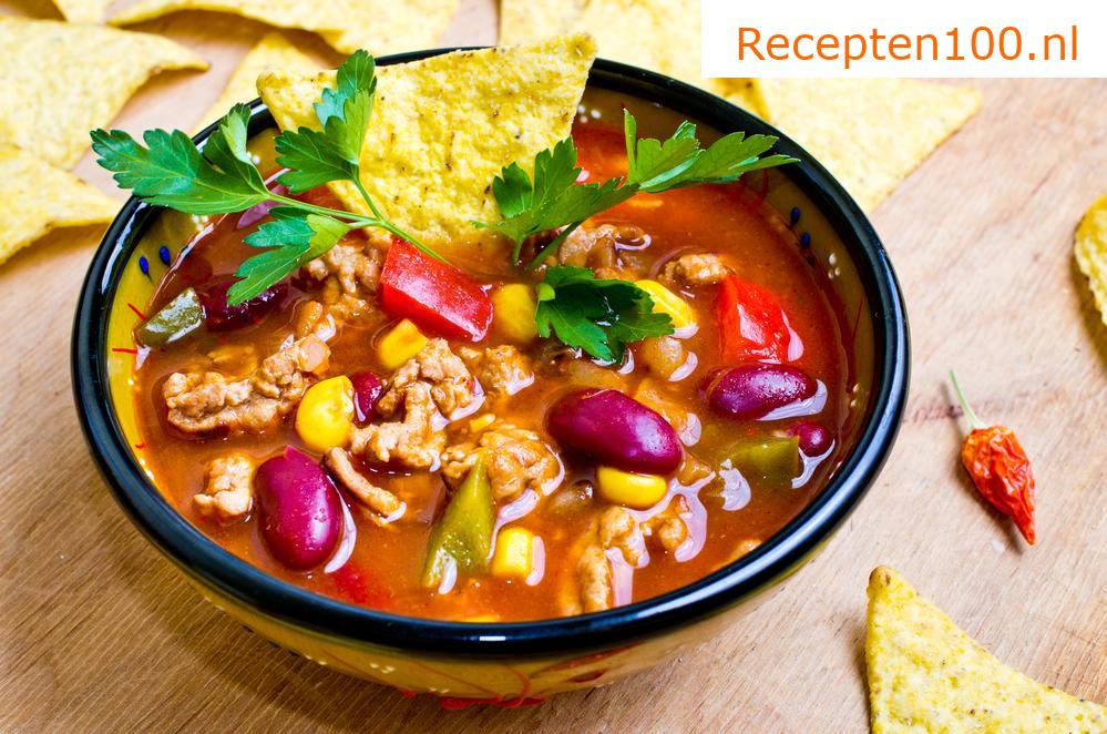 Aardappelsoep Mexicaans