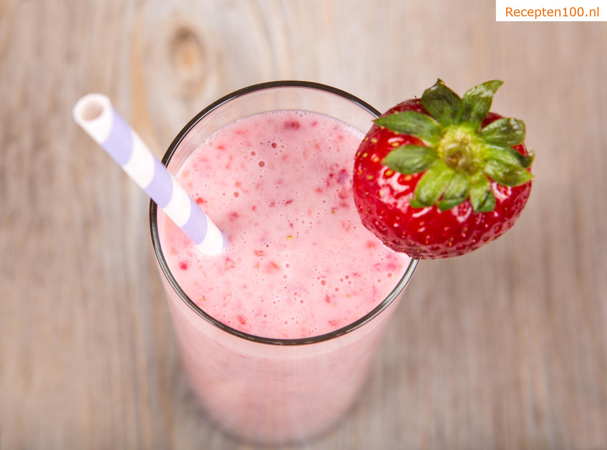 Aardbeienmilkshake