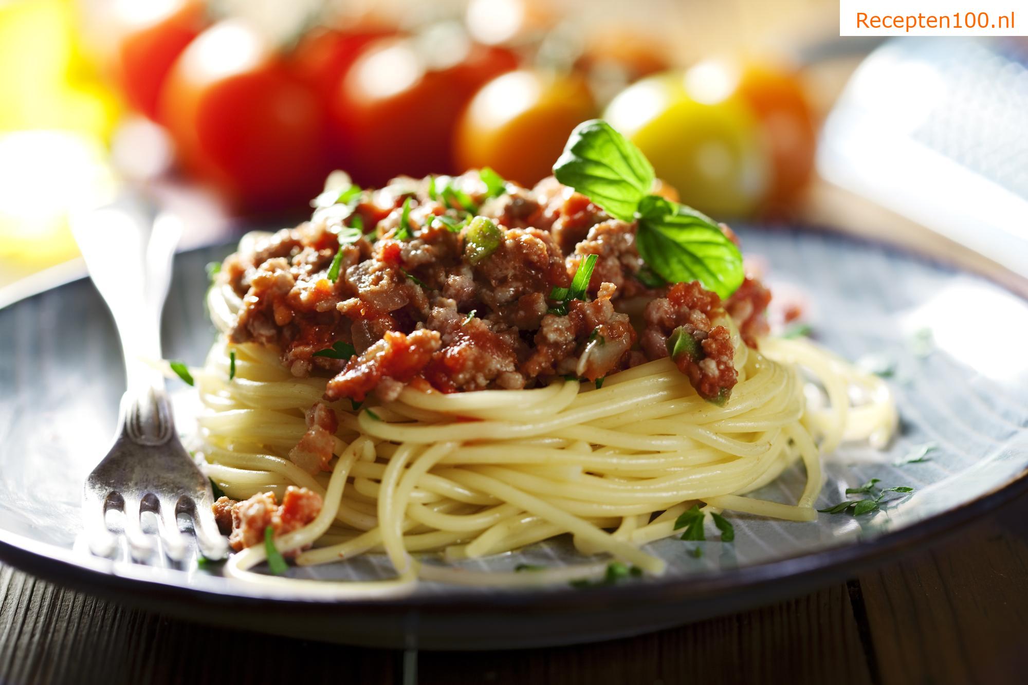Bolognaise spaghetti met gehakt volgens Petra