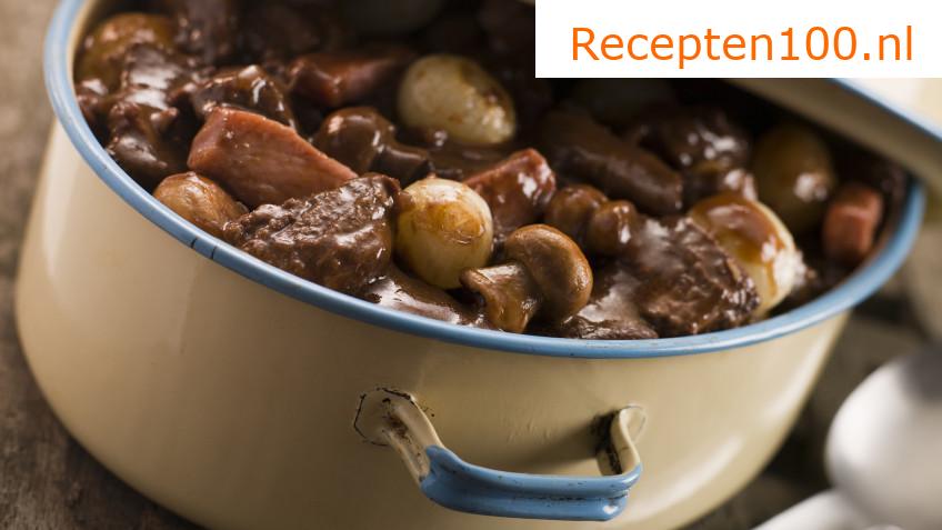 Bourgondisch gestoofd rundvlees