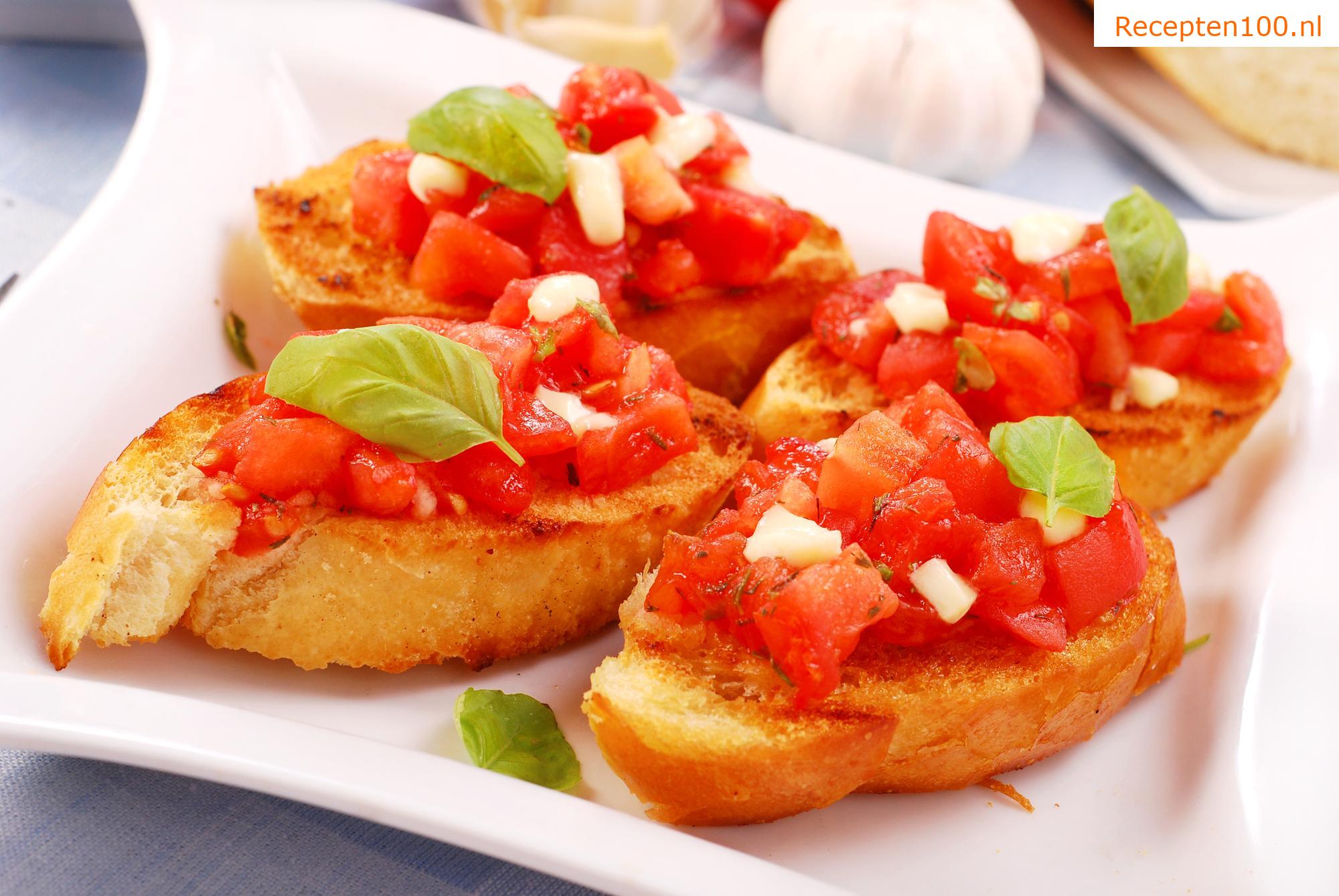 Bruschetta al Pomodoro in het Tsjechisch