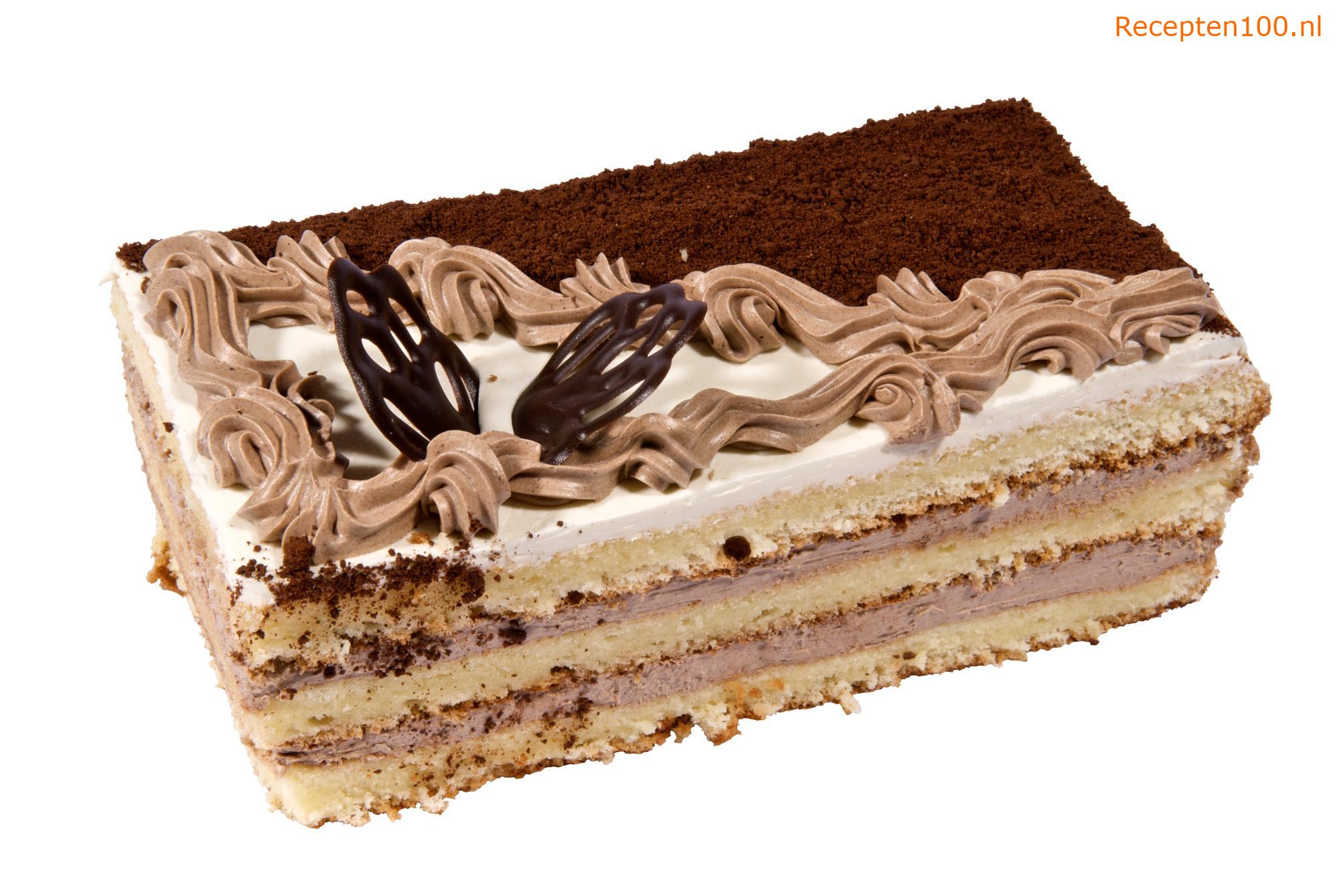 Cacaotaart met koffie-vulling