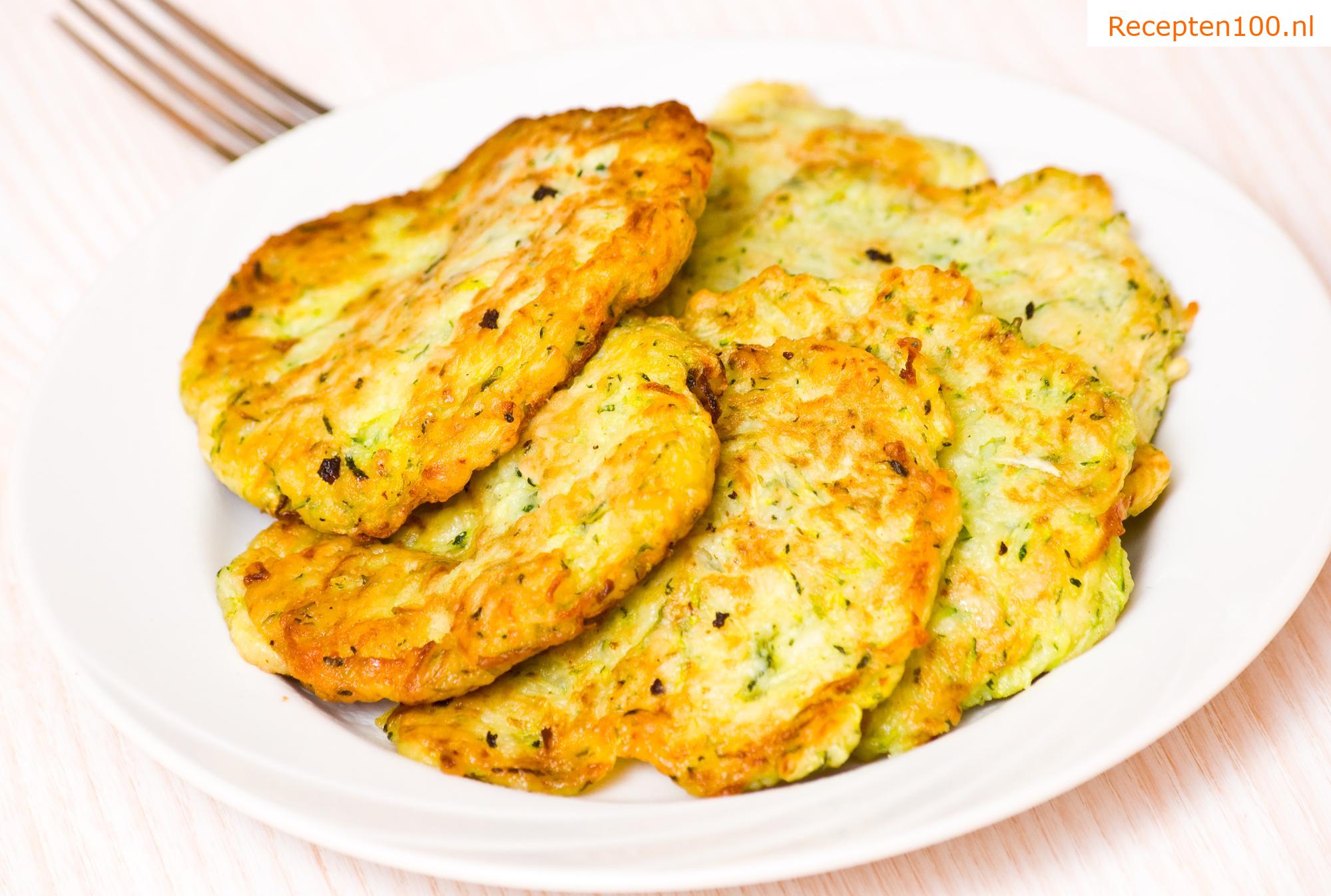 Courgette-aardappelrosti