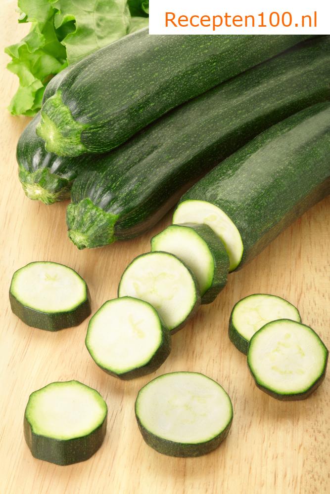 Courgette gehaktbal met groenten