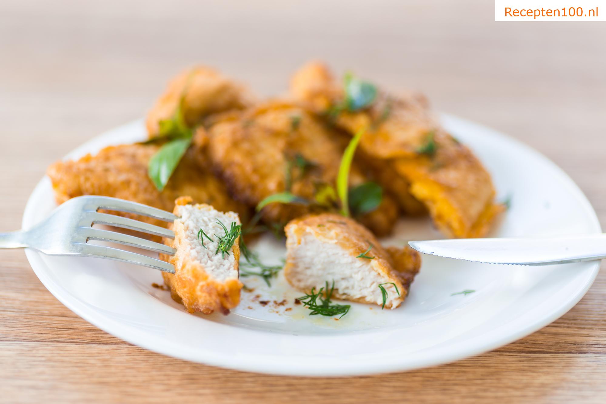 Kalkoenfilets in kaasbeslag