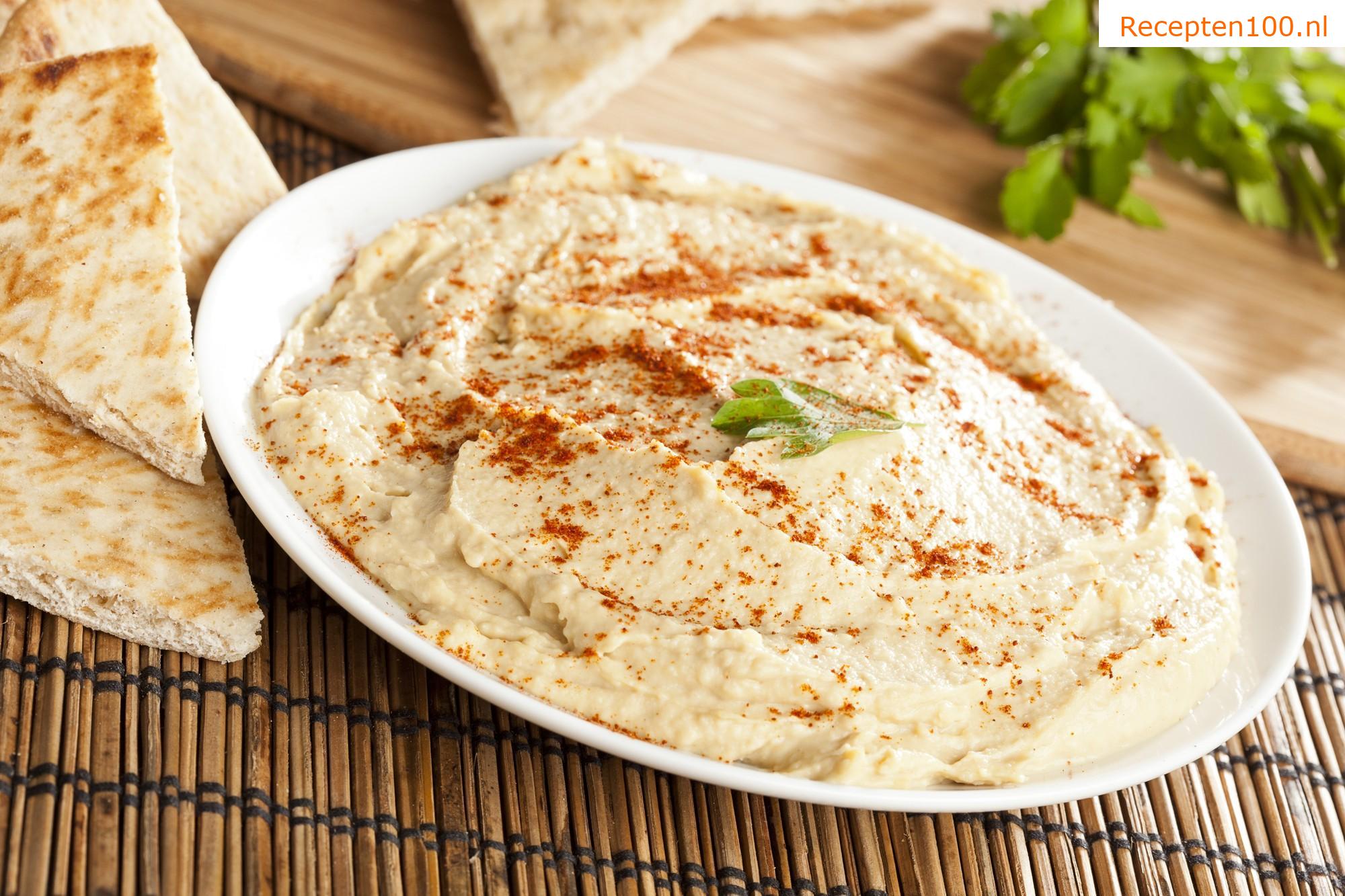 Kikkererwtenpasta (hummus)