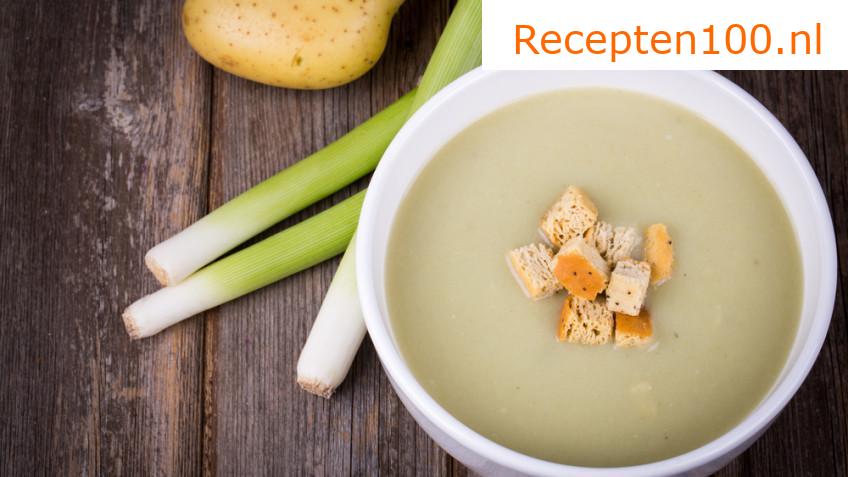 Oudtschechische aardappelsoep met worst
