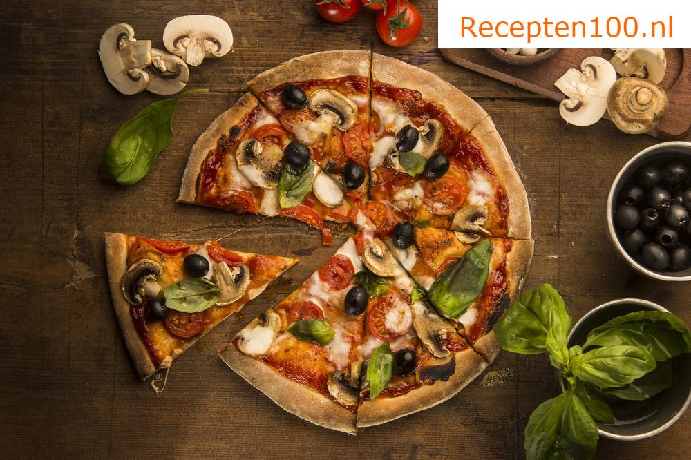 Paddenstoel pizza