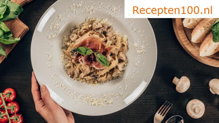 Pasta met champignons