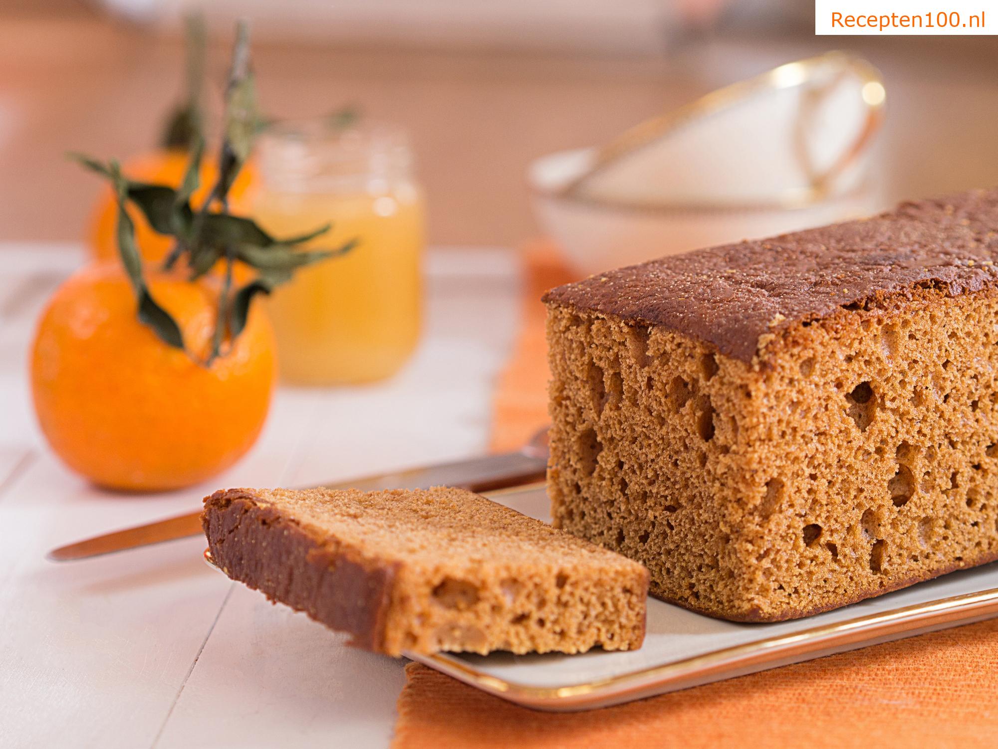 Peperkoek op een bakplaat