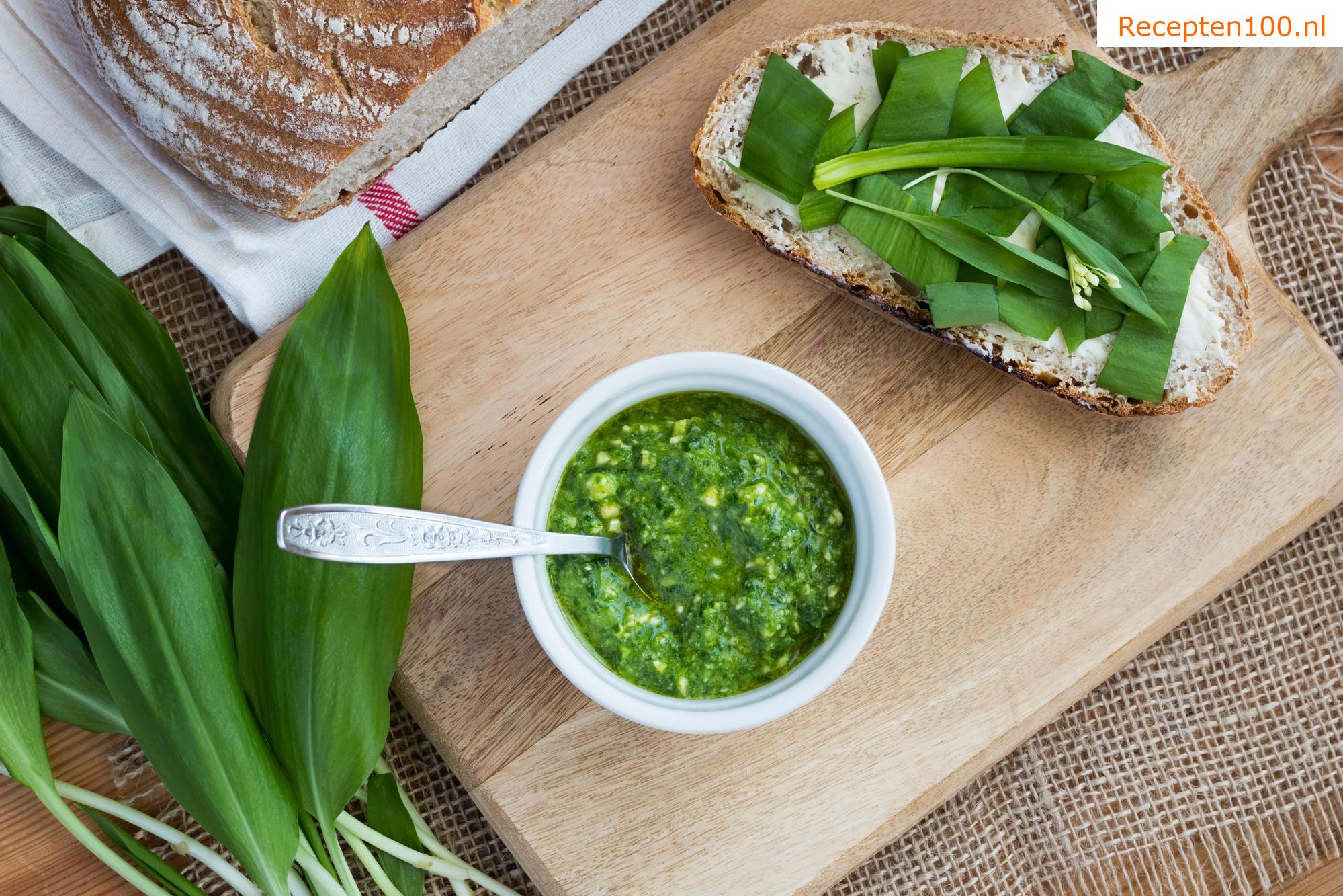 Pesto van wilde knoflook