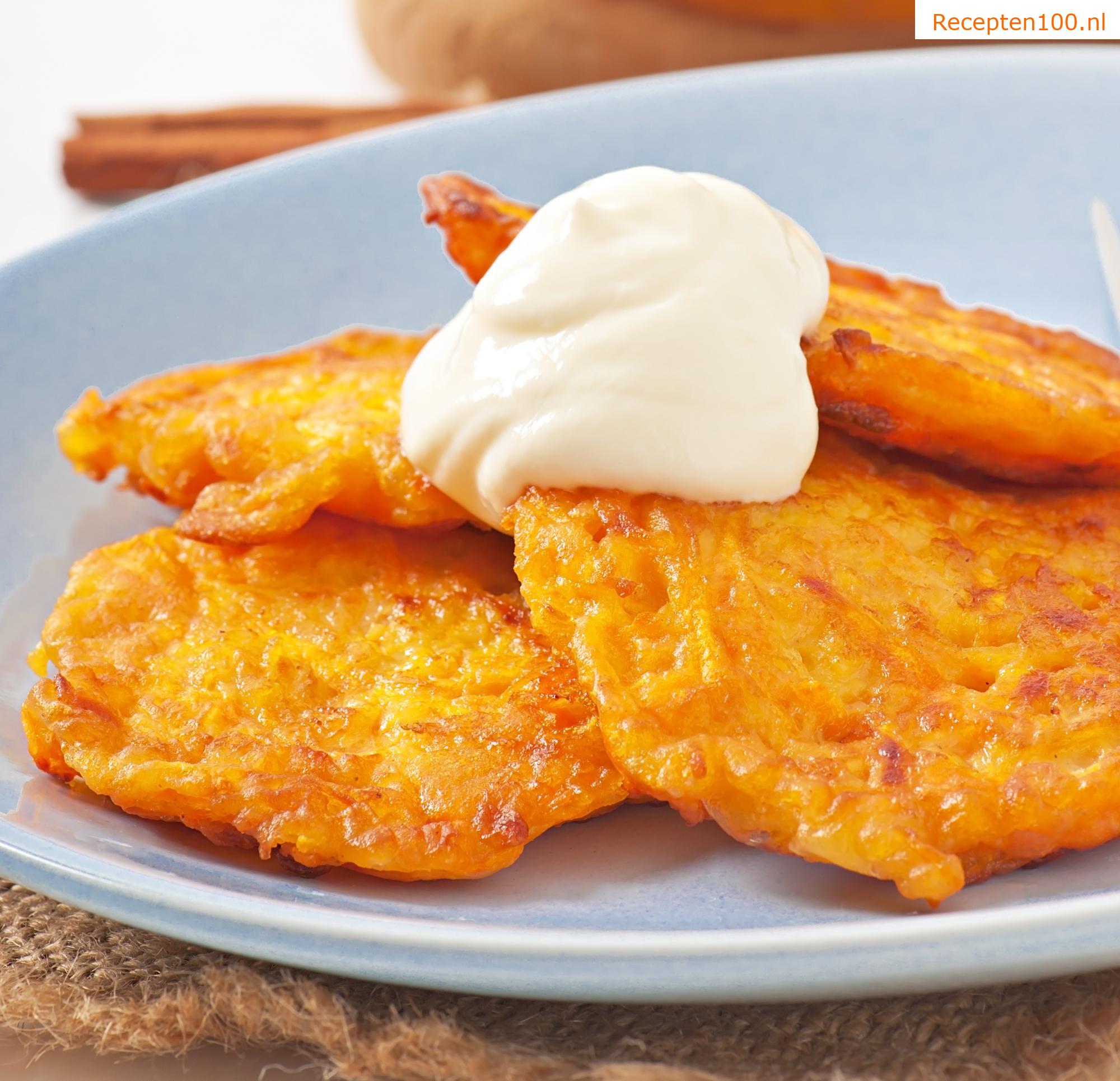 Pompoen pannenkoeken (Pannenkoeken van pompoen)