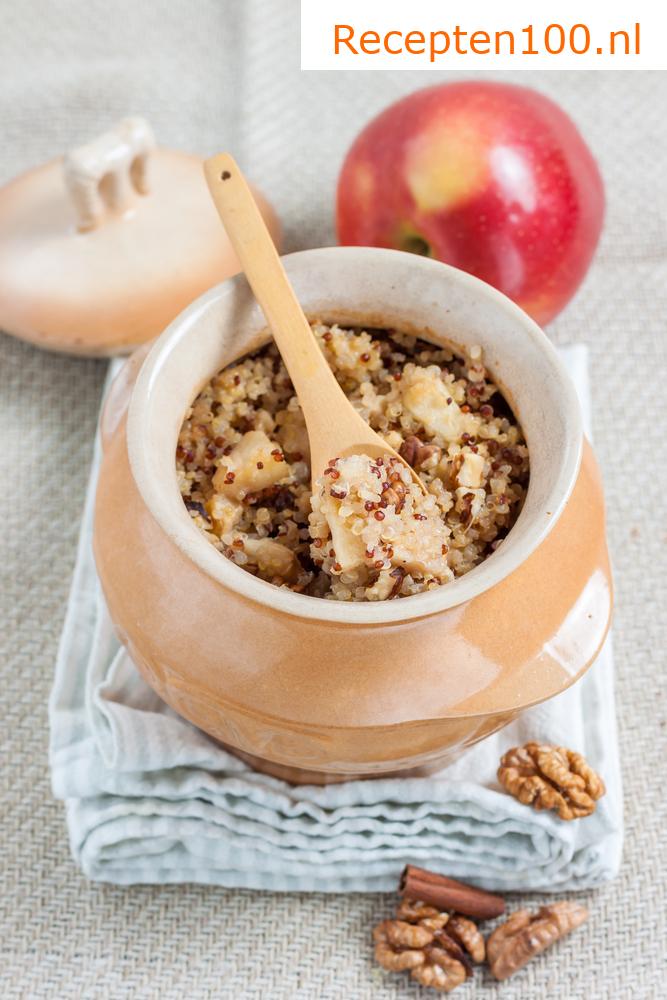 Quinoapap met geraspte appels - voor de kleintjes