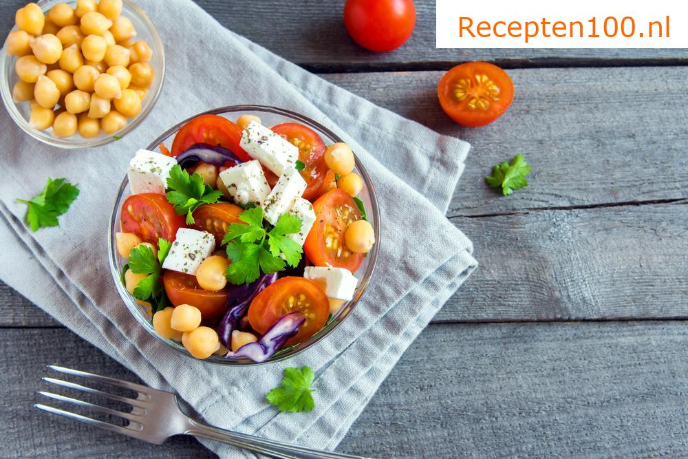 Sappige kikkererwtensalade
