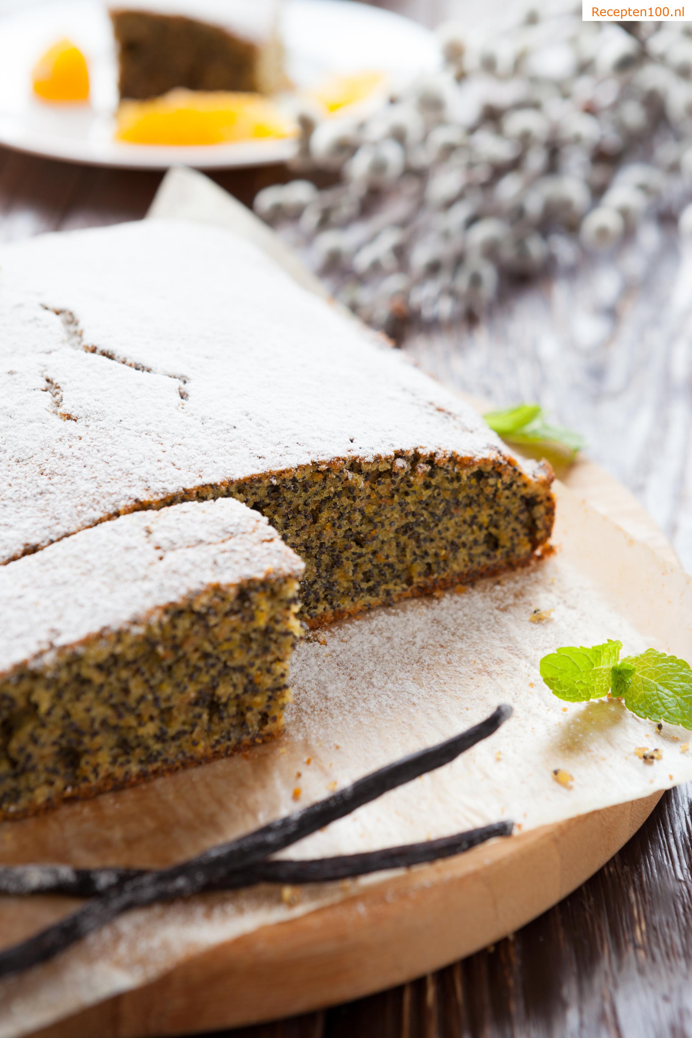 Snelle poppy seed cake