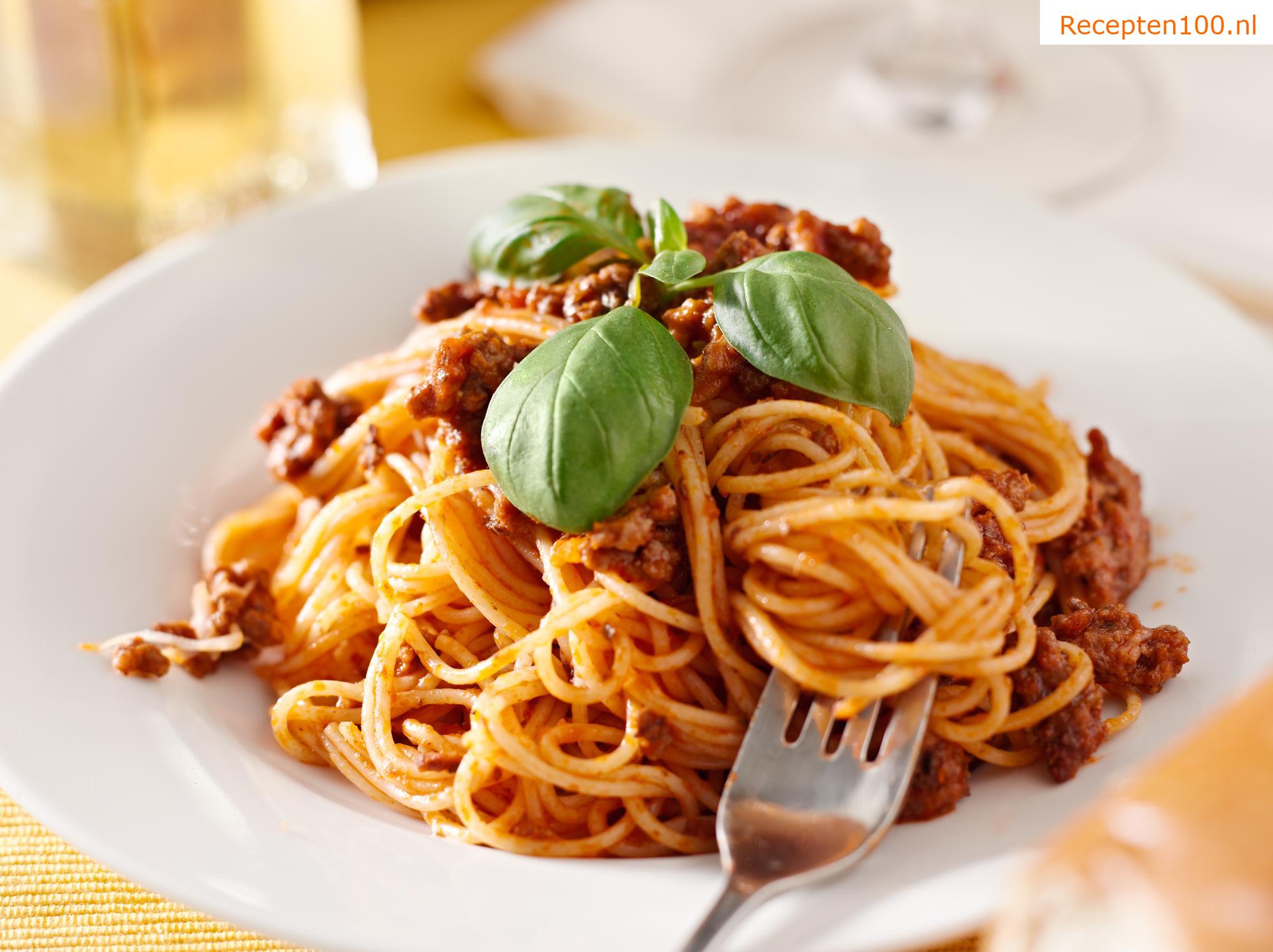 Uitstekende bolognese spaghetti