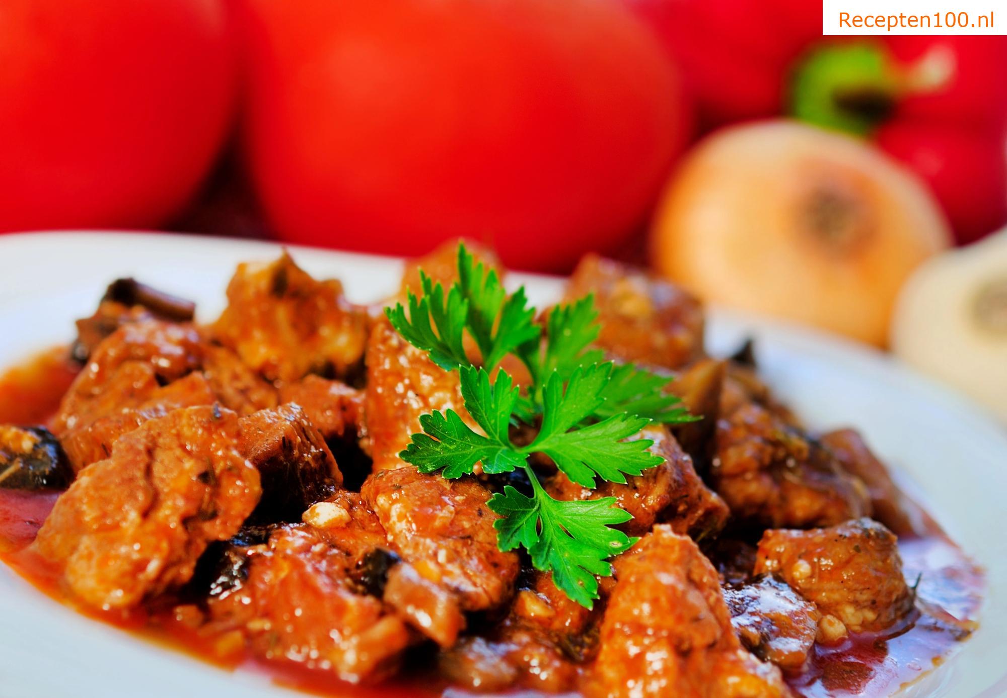 Varkensvlees met zuurkool en bier