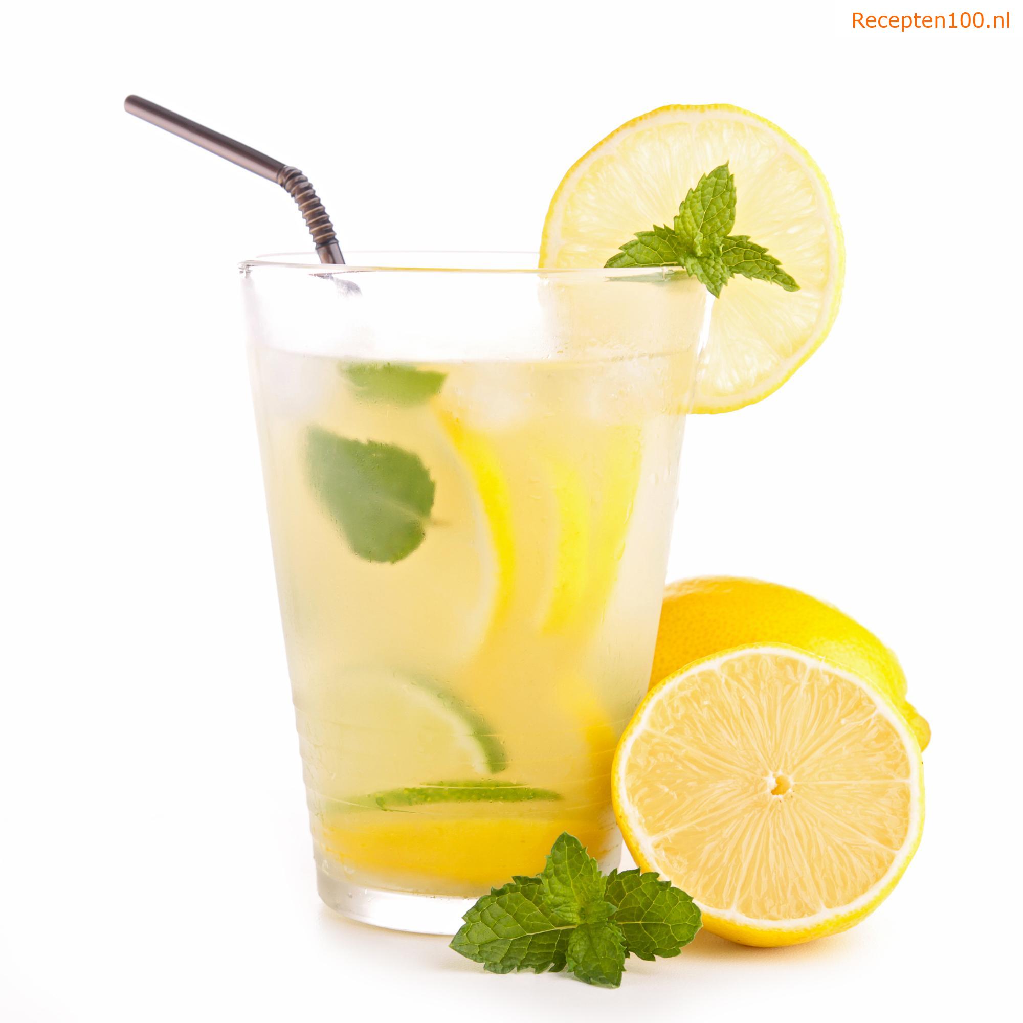 Verfrissende muntt limonade