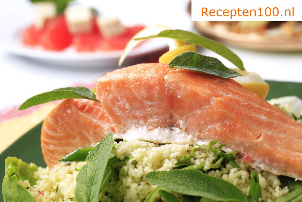 Zalm in peterselie
