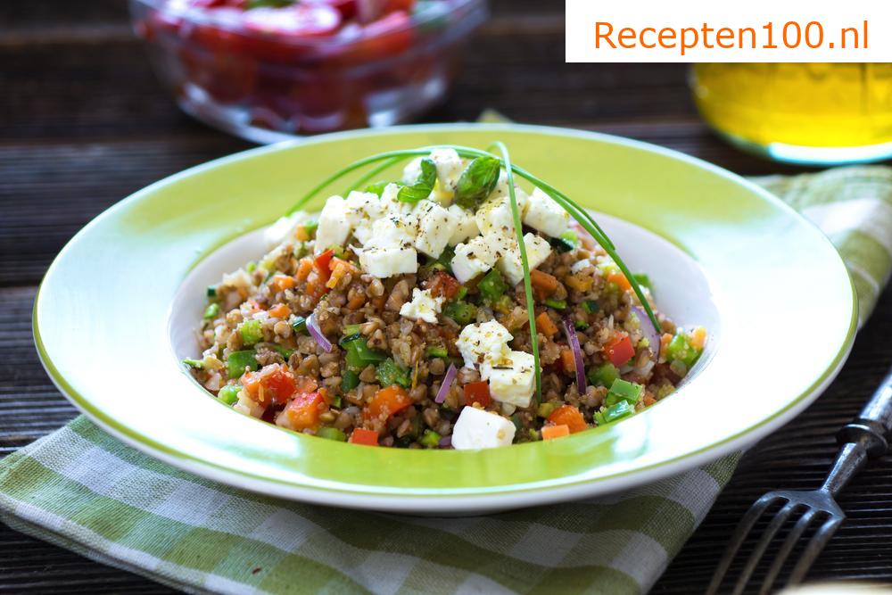 Zomerse boekweitsalade